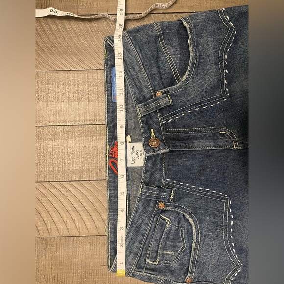 Leo Roma vintage embroidered distressed jeans - Picture 5 of 7